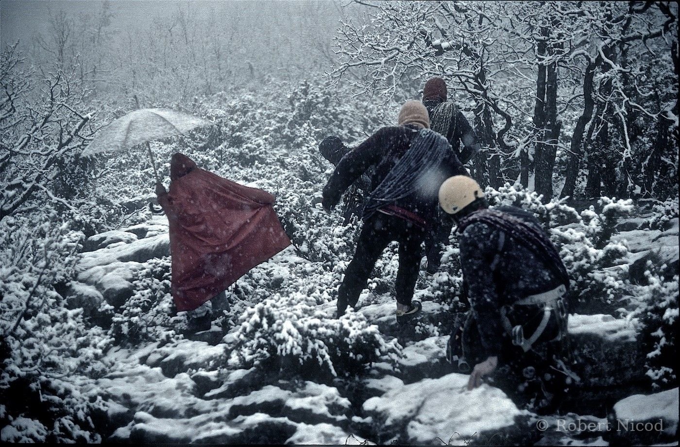 Escalade — Fuite sous la neige au mois de juin, Verdon 1978