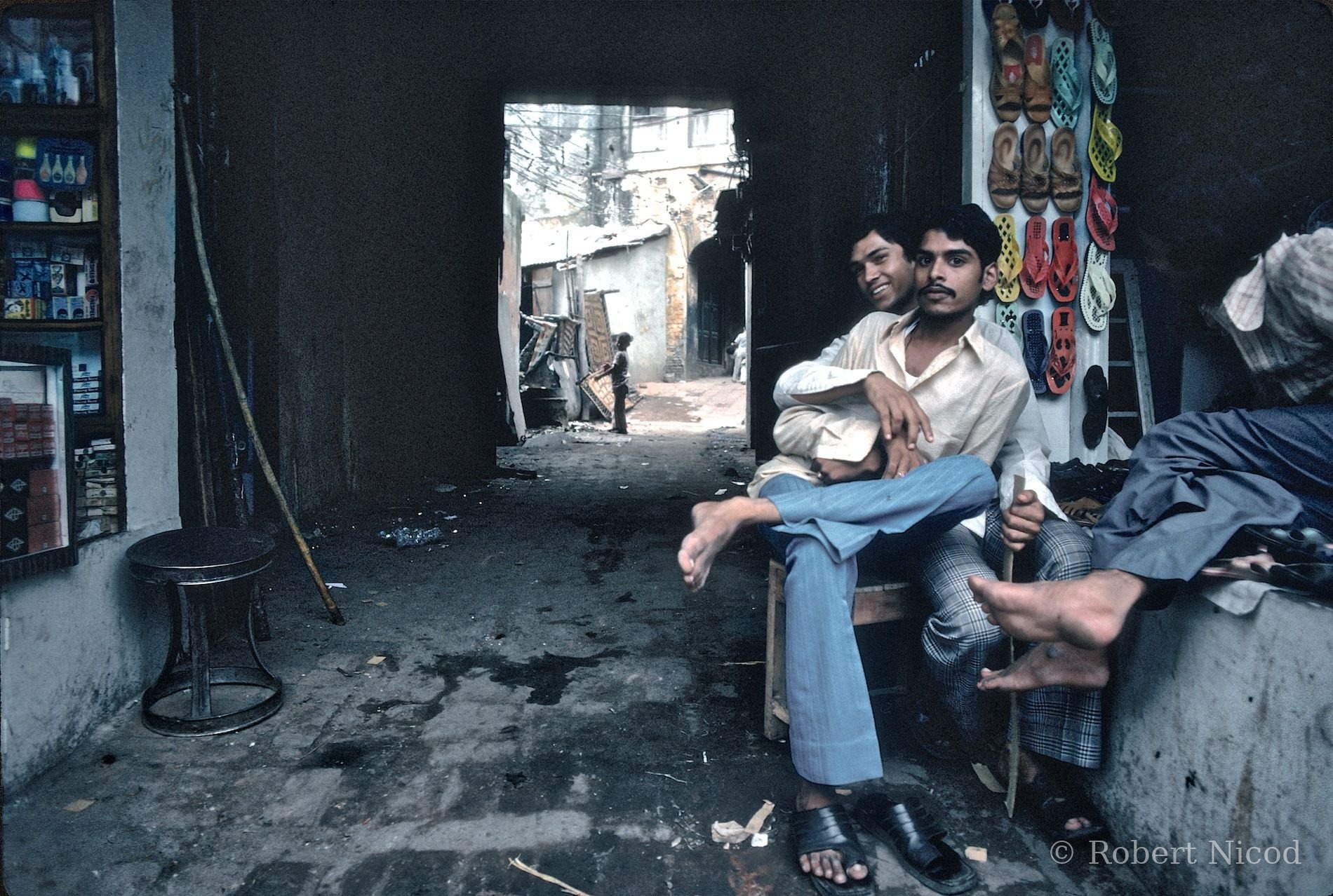 Reportage Inde 1977 — Deux amis, sans ambiguïté, Delhi 1977