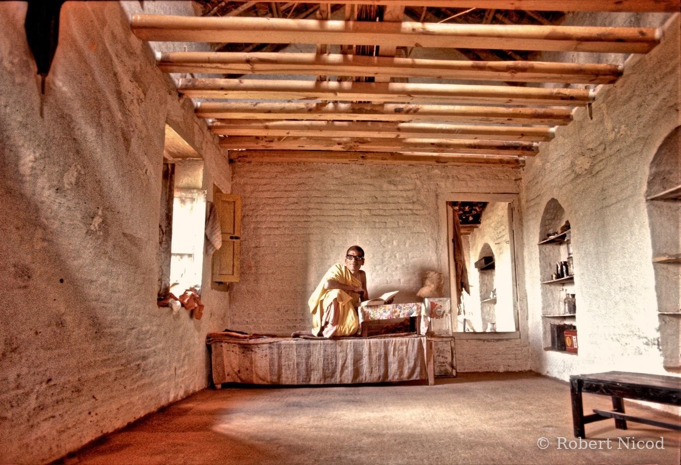 Nepal 1977 — At a religious man's home, Nepal 1977