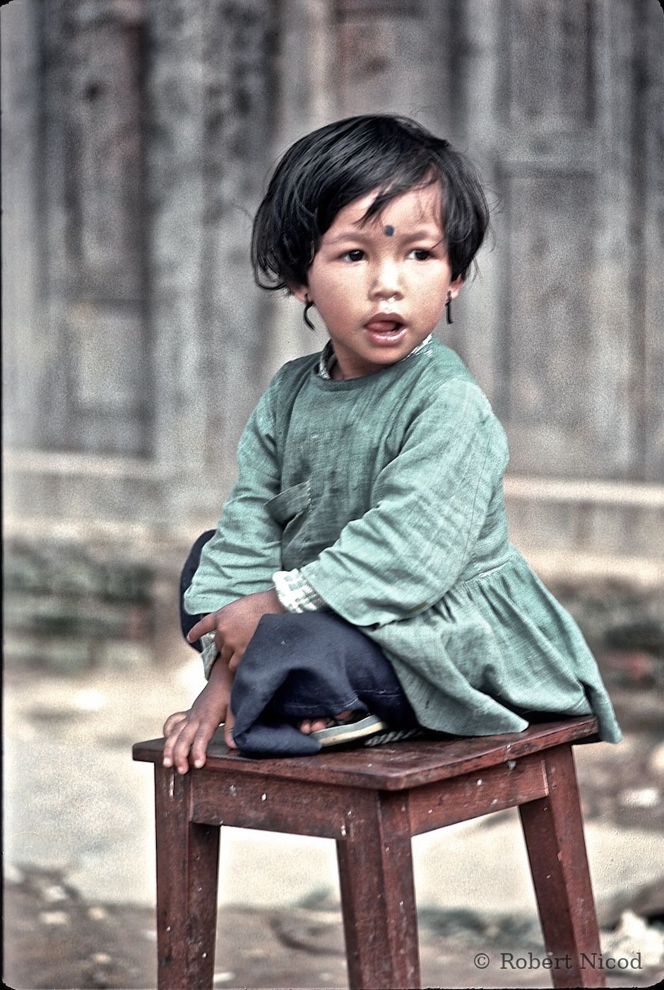 Nepal 1977 — From above, observing, Pashupatinath 1977