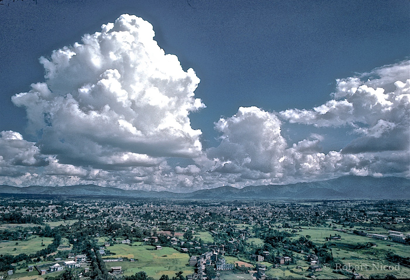 Nepal 1977 — View over the valley, Kathmandu 1977
