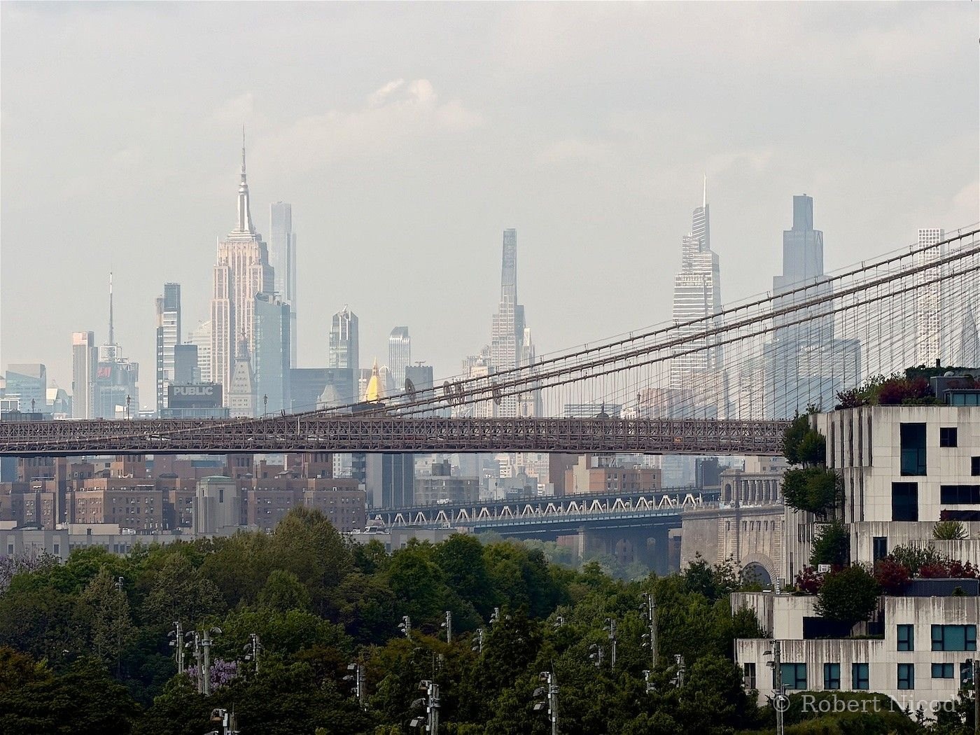 New York — Manhattan vue de, Brooklyn