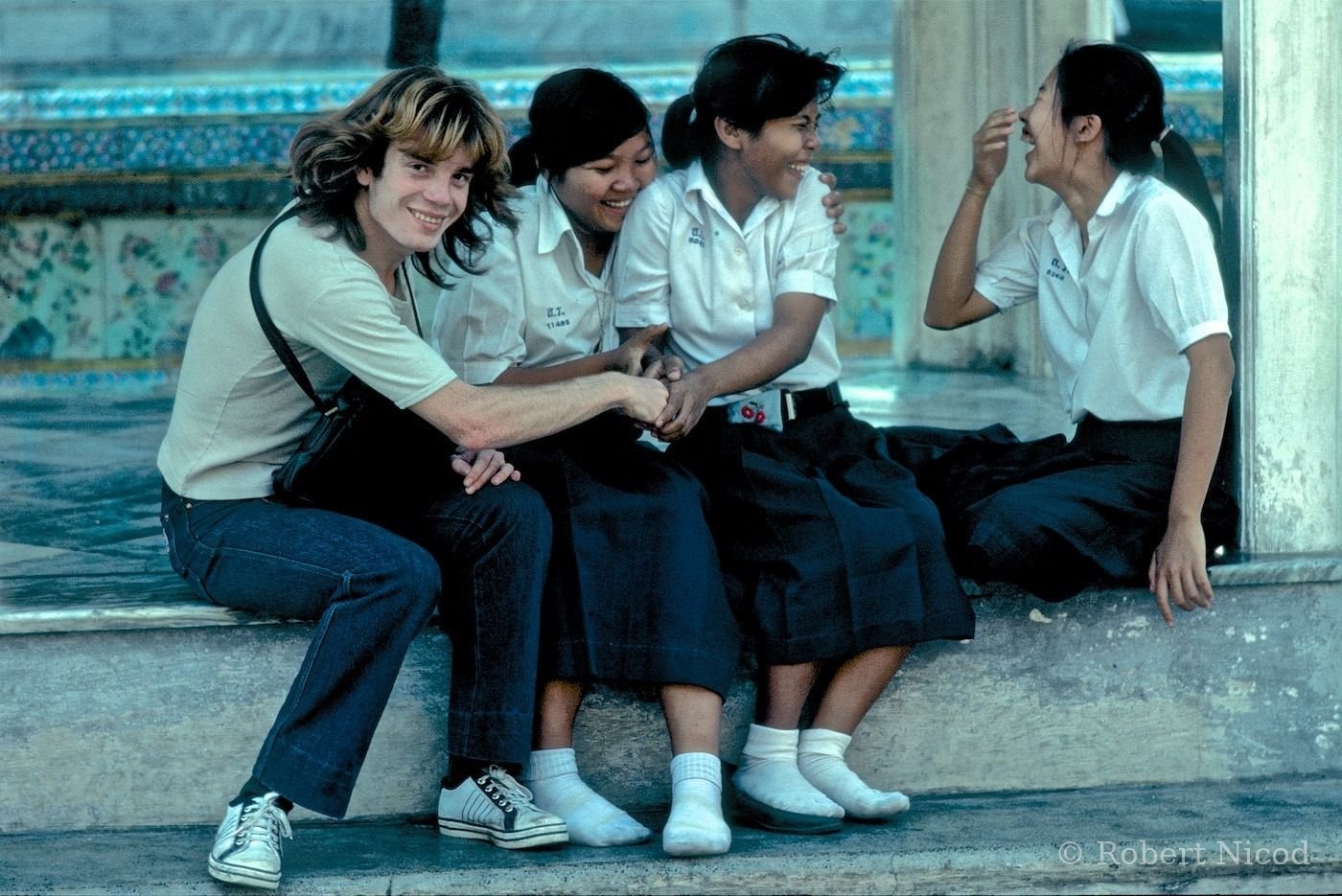Tourists in Asia — Who well deserves a few laughs!, Temple in Bangkok 1980