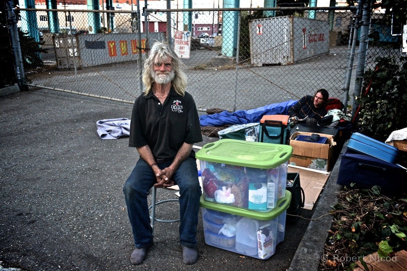 Cities of the West — Homeless man, San Francisco 2014