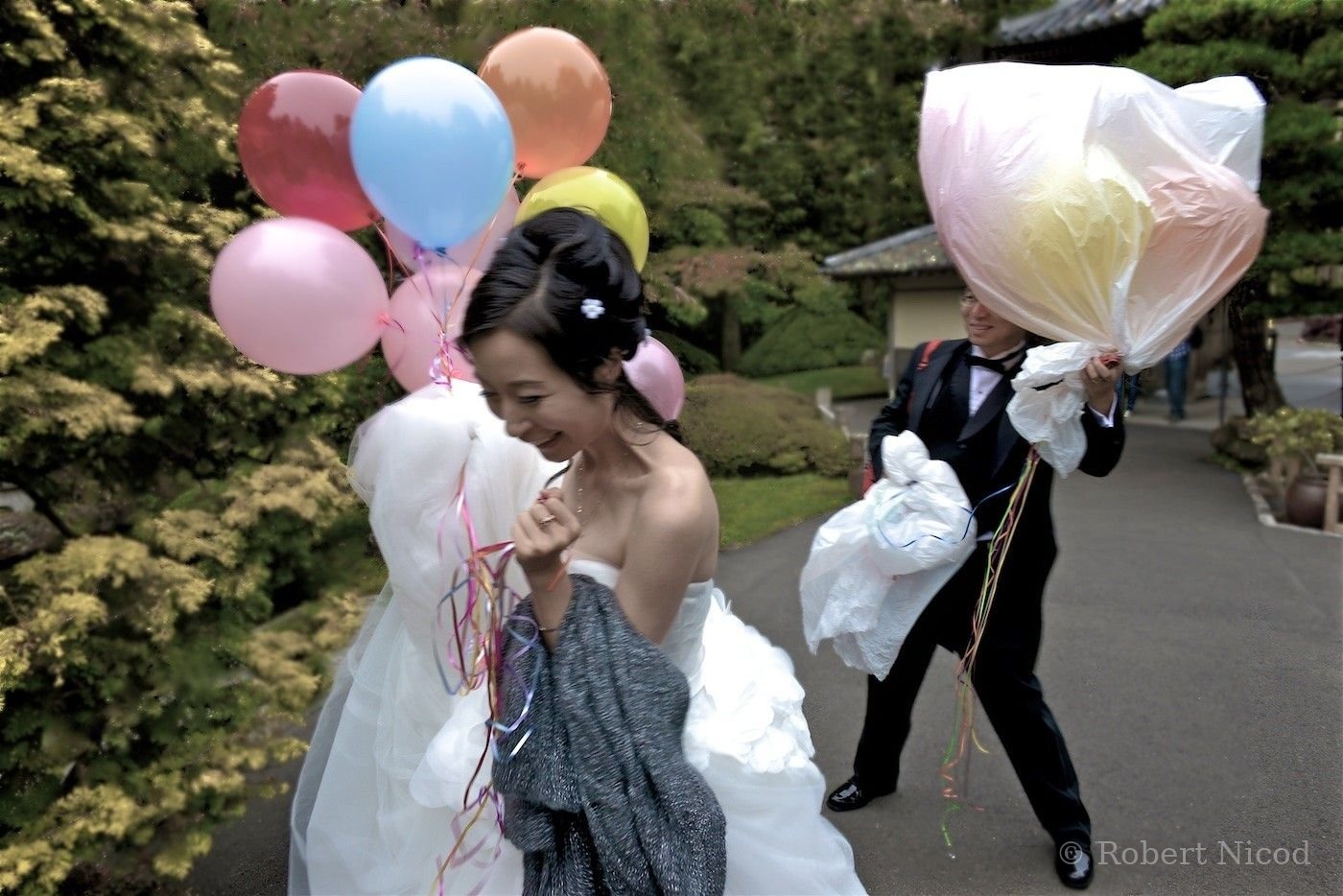 Cities of the West — Happy newlyweds, Japanese Tea Garden, San Francisco 2014