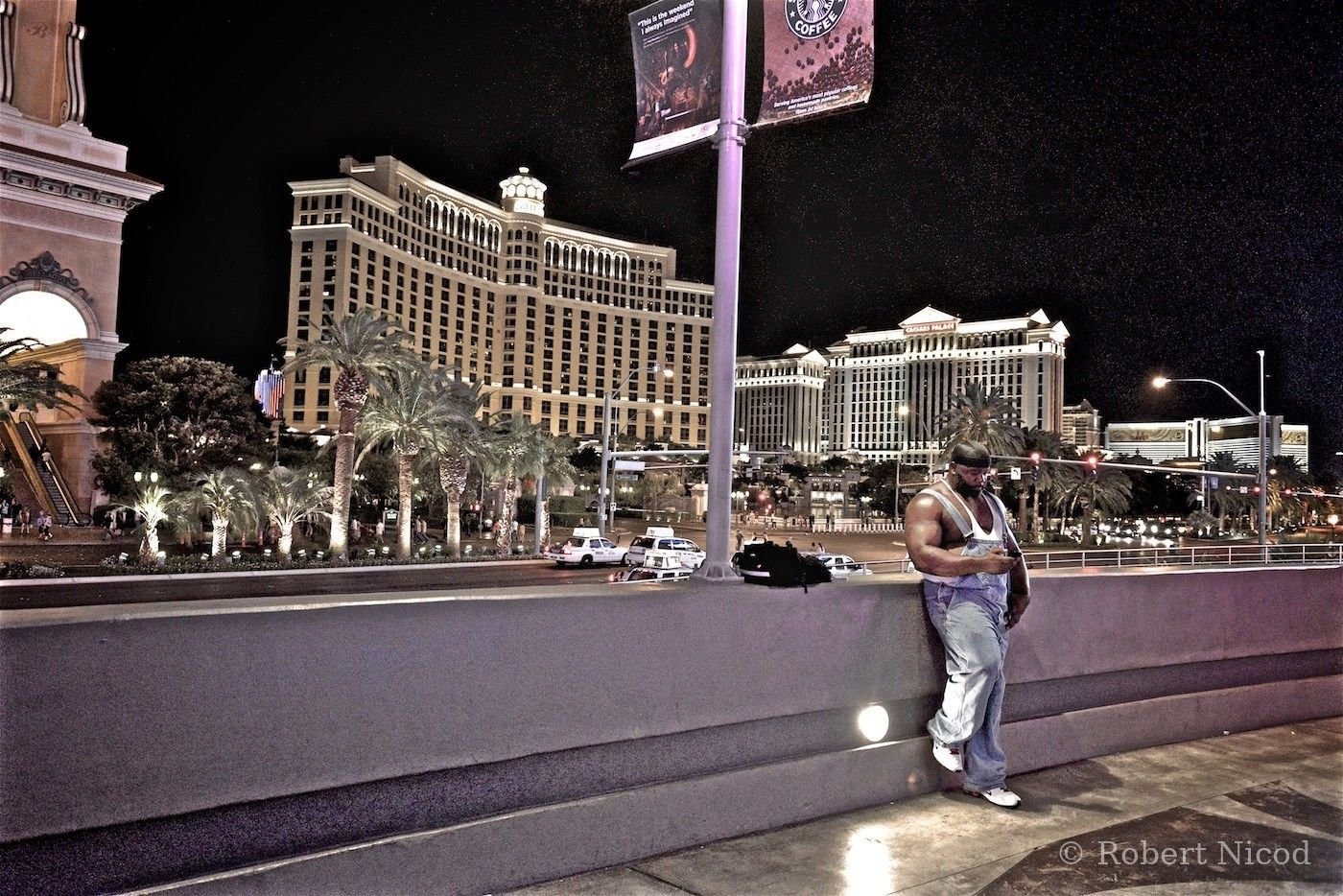 Cities of the West — Calm on the Strip, facing Caesars Palace, Las Vegas, Nevada 2014