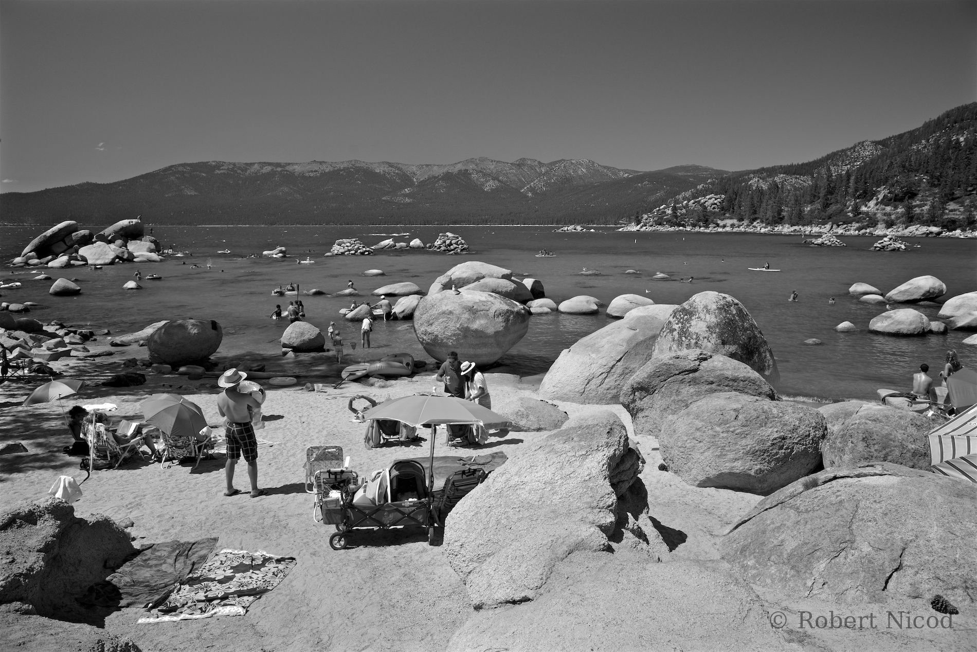 Tourists in the West — Family vacation, Lake Tahoe, California