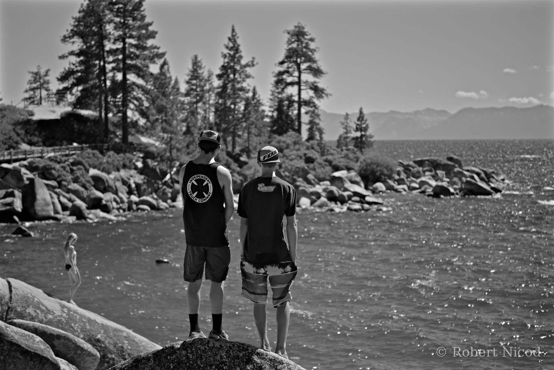 Tourists in the West — Charmed, in secret, Lake Tahoe, California