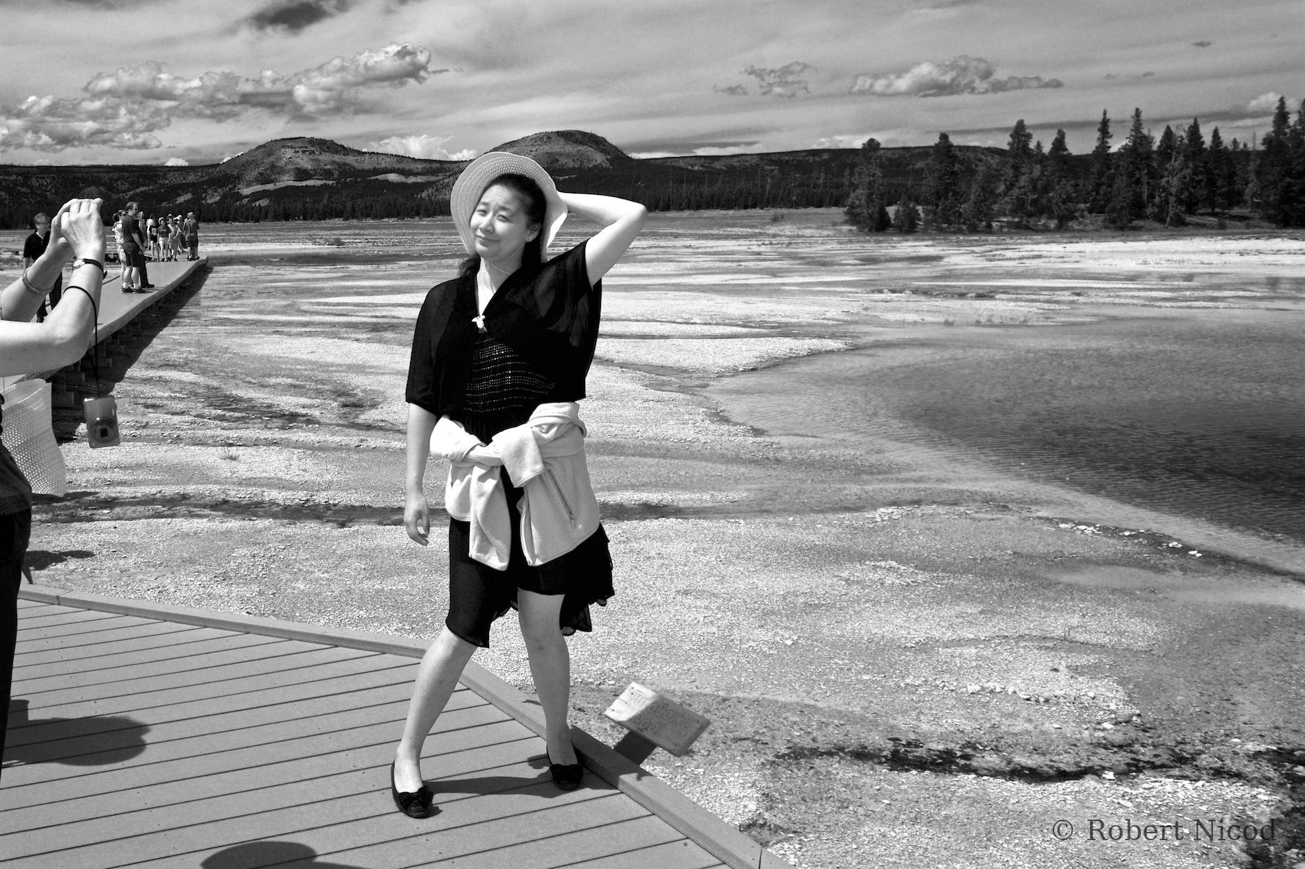 Tourists in the West — The world as a backdrop, Yellowstone, Wyoming
