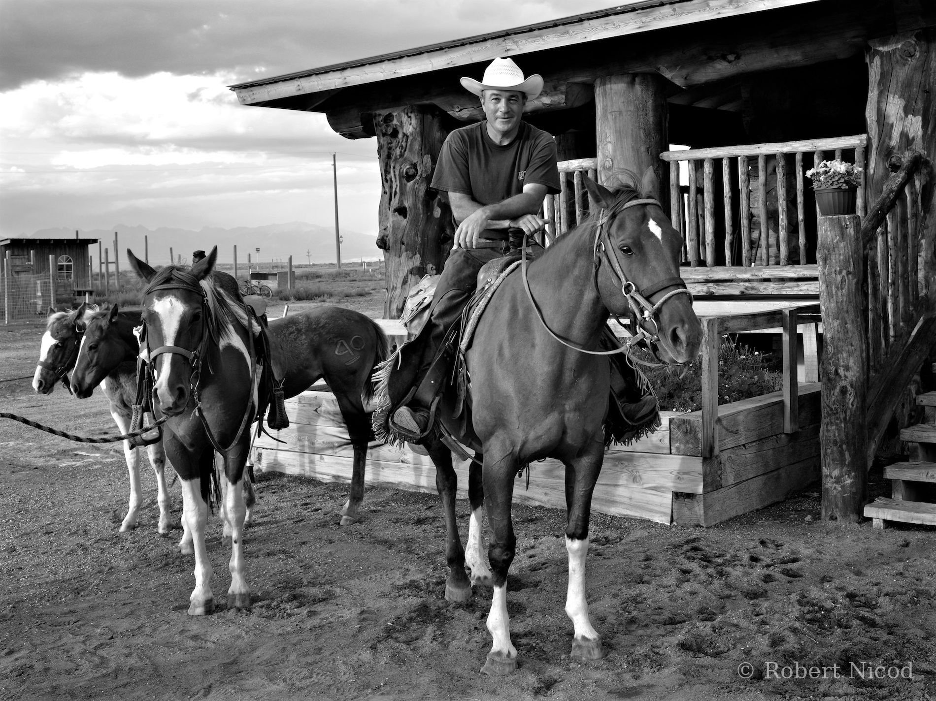 Tourists in the West — Quite the cowboy, Tony Ranch, Colorado