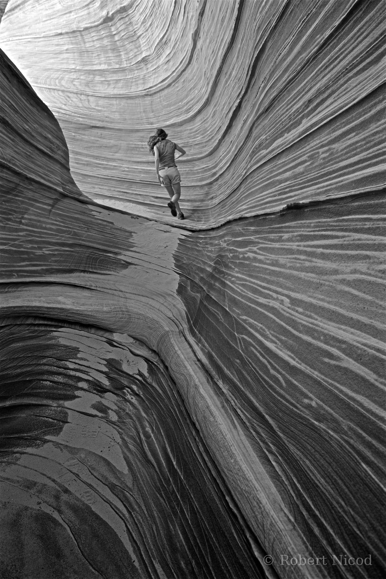 Tourists in the West — The Wave, Arizona
