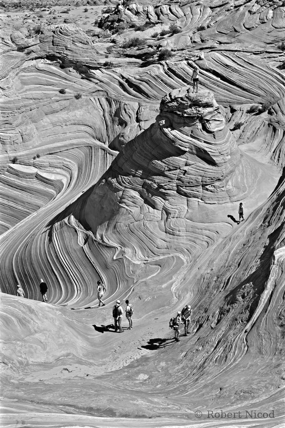 Tourists in the West — The Wave, Utah