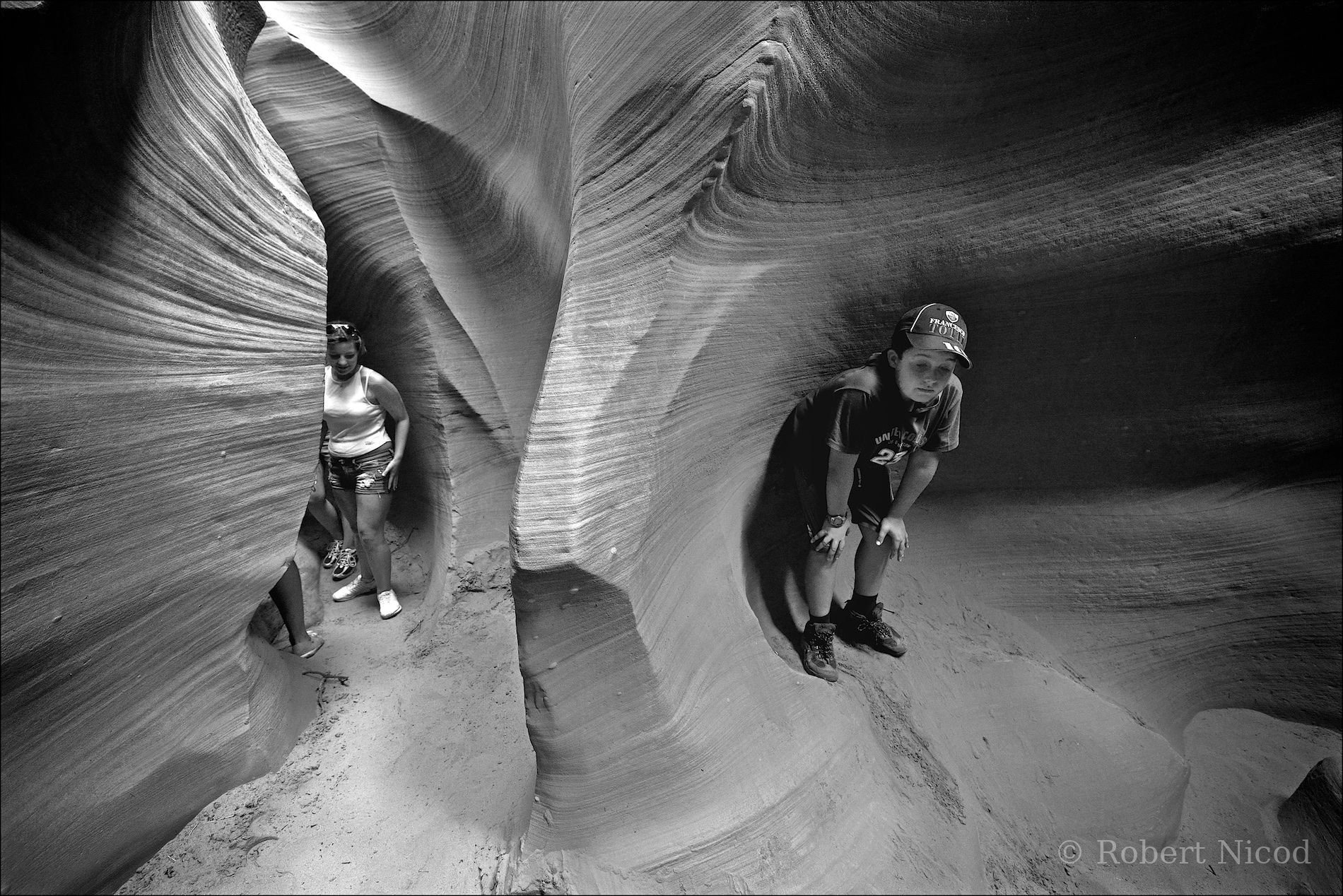 Tourists in the West — Surprise, Antelope Canyon, Arizona