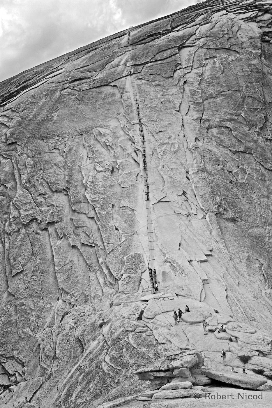Tourists in the West — Half Dome, Yosemite Valley, California