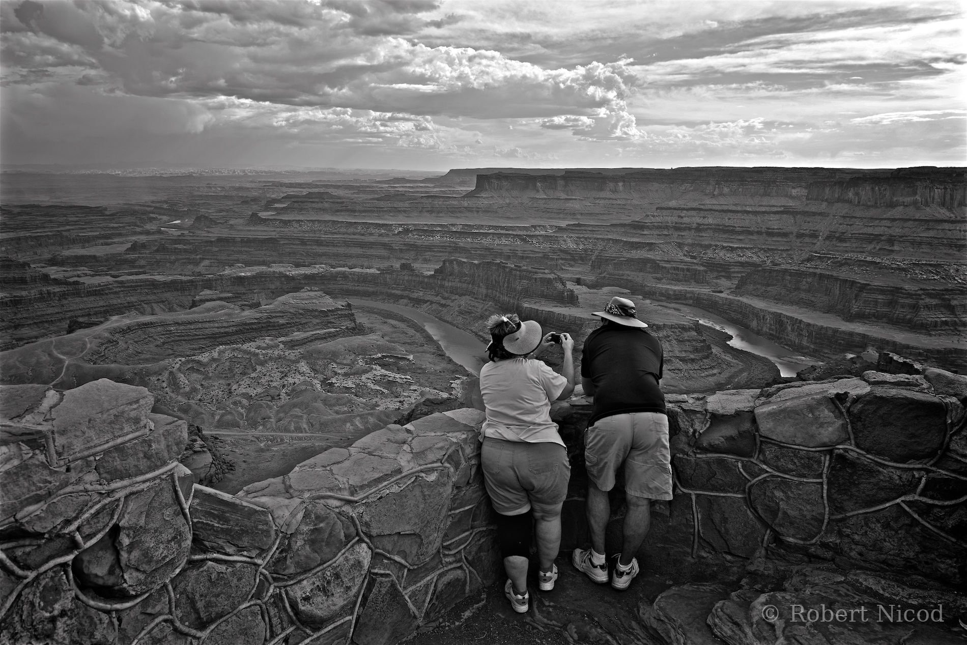Tourists in the West — Island in the Sky, Canyonlands, Utah