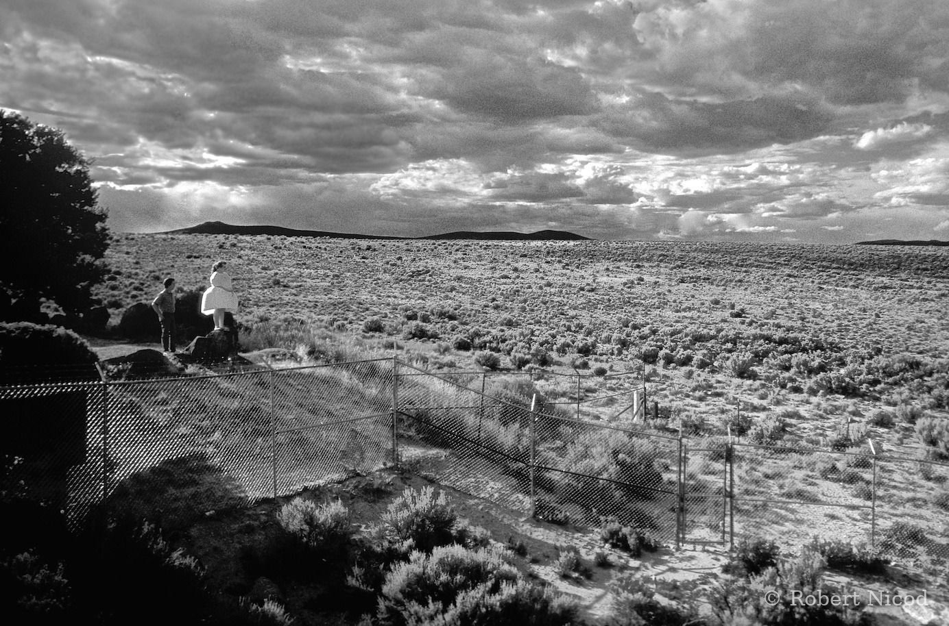 Tourists in the West — Breeze on the bank of the Rio Grande, New Mexico