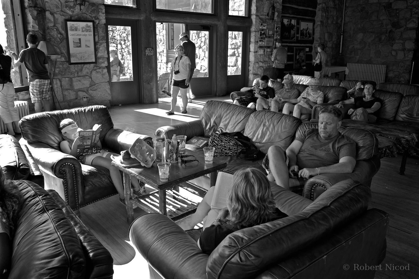 Tourists in the West — North Rim Lodge, Grand Canyon, Utah