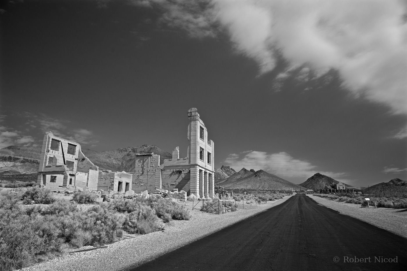 Tourists in the West — Mine and ghost town, Death Valley, Nevada