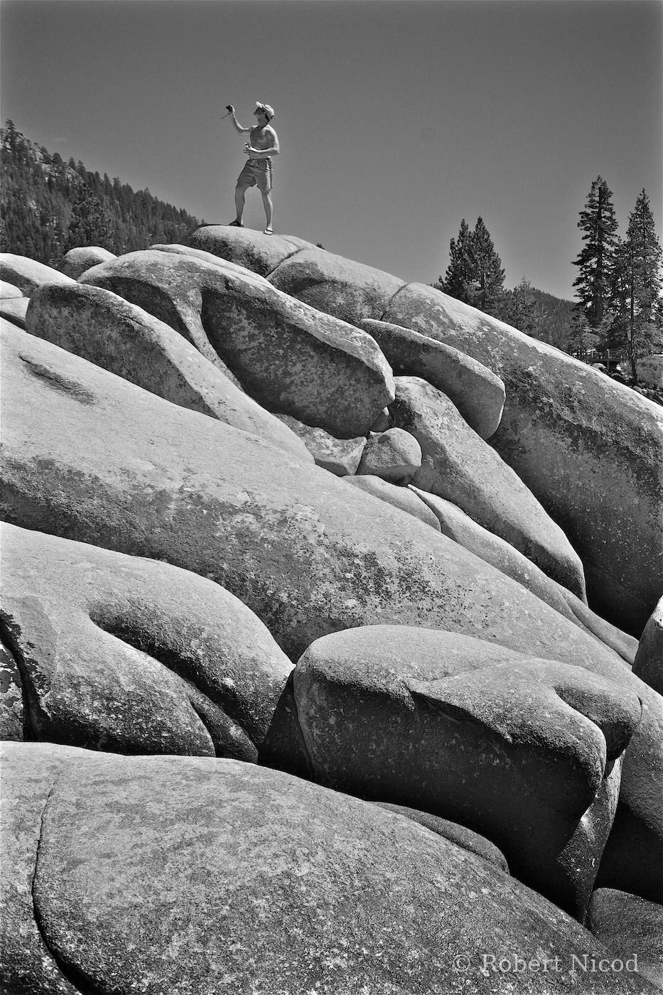 Tourists in the West — Dream setting, Lake Tahoe, California